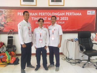 Tiga Relawan PMI Jombang Lolos Pelatihan Pertolongan Pertama Tingkat Mahir PMI Jawa Timur 2025