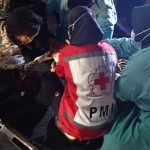 PMI Jombang Tangani Kecelakaan R2 Vs R2, Satu Korban Alami Kondisi Kritis