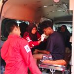 PMI Jombang Berikan Layanan P3K Pada Kegiatan Kesiapsiagaan Bencana Nasional Di RTH Kebon Ratu