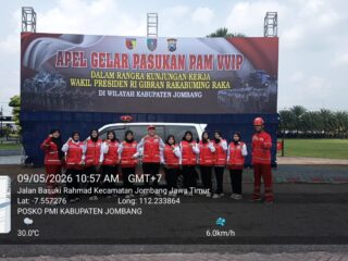 PMI Kabupaten Jombang Ikuti Apel Gelar Pasukan VVIP Dalam Rangka Kunjungan Wakil Presiden RI